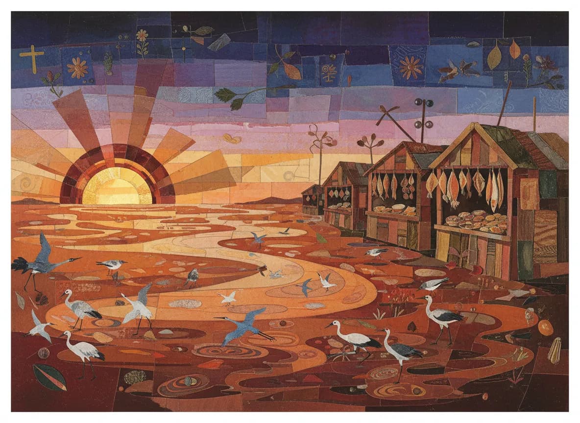 Wudi Mudflat Coastal Town