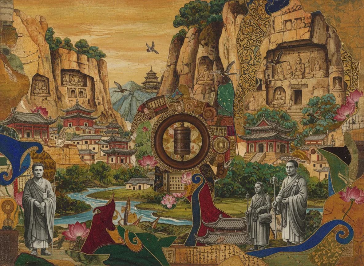 Hexi Buddhist Cliff-Temple Town